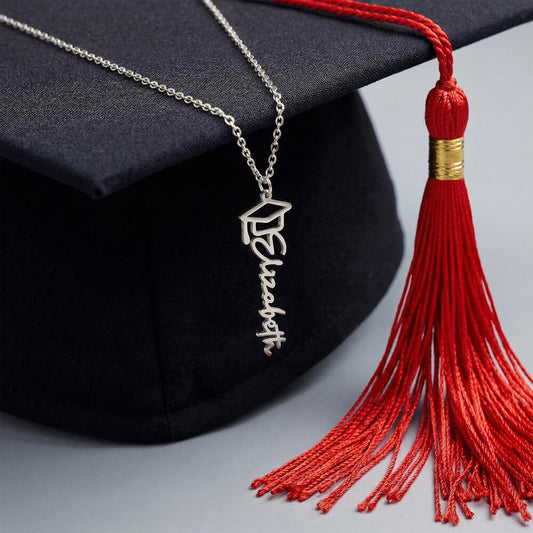 Personalized Graduate Name Necklace – Custom Graduation Jewelry Gift
