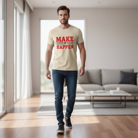 Make It Happen T-Shirt — Motivational Graphic Tee