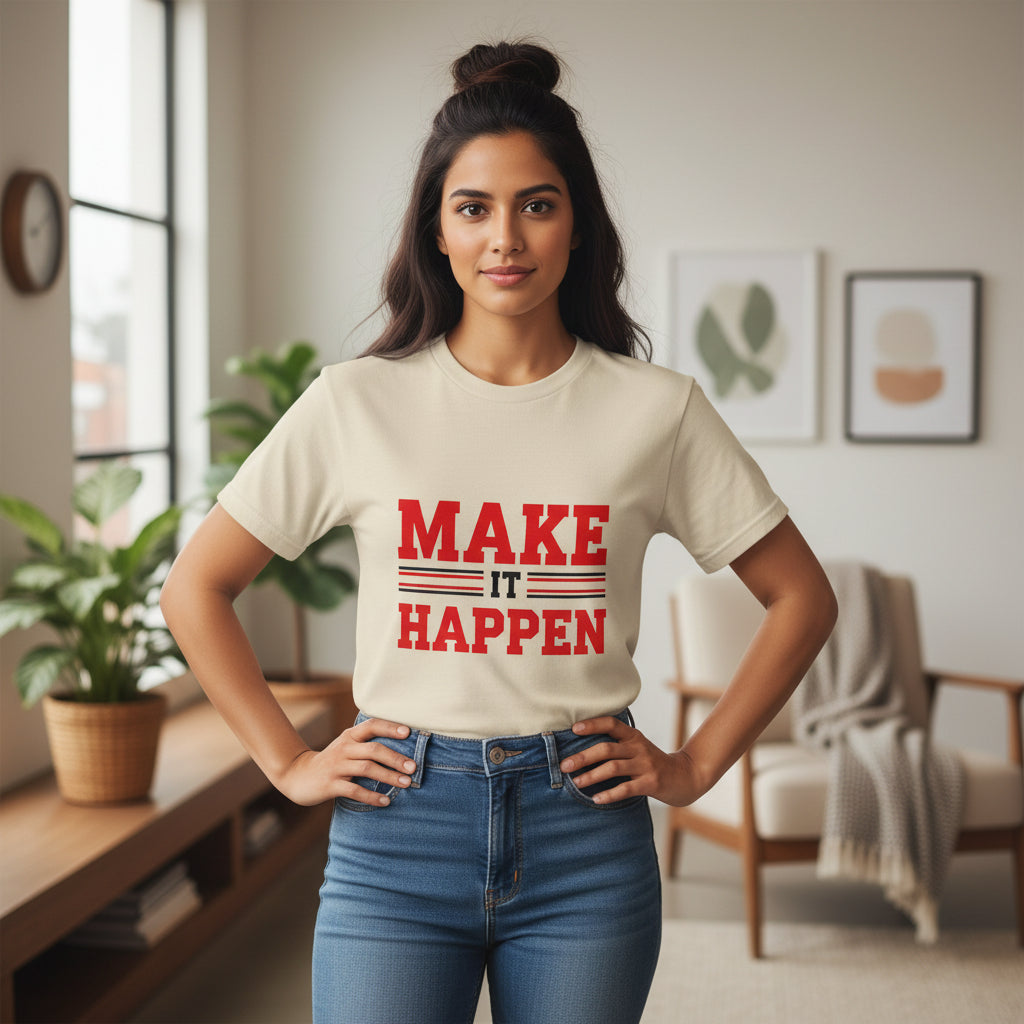 Make It Happen T-Shirt — Motivational Graphic Tee