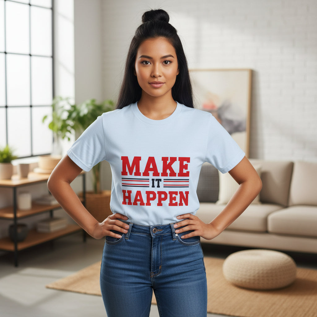 Make It Happen T-Shirt — Motivational Graphic Tee