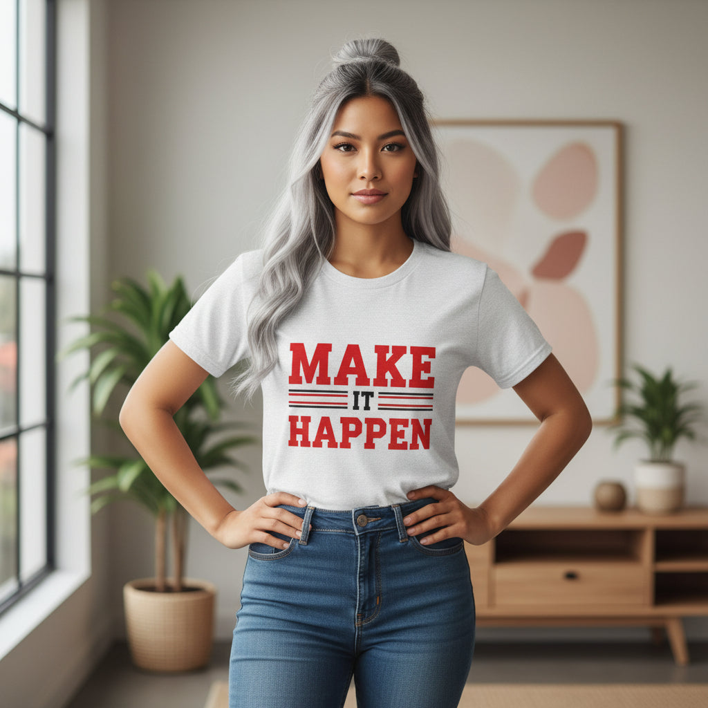 Make It Happen T-Shirt — Motivational Graphic Tee