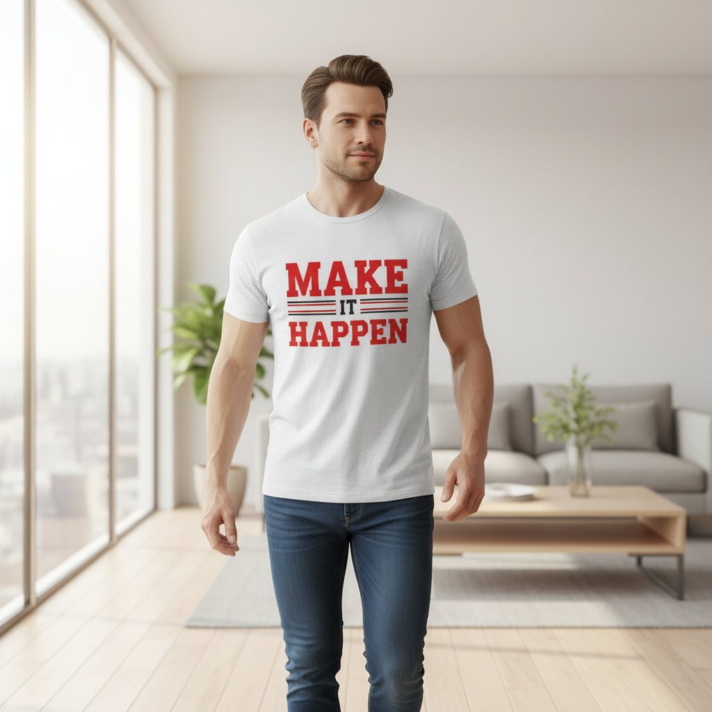 Make It Happen T-Shirt — Motivational Graphic Tee