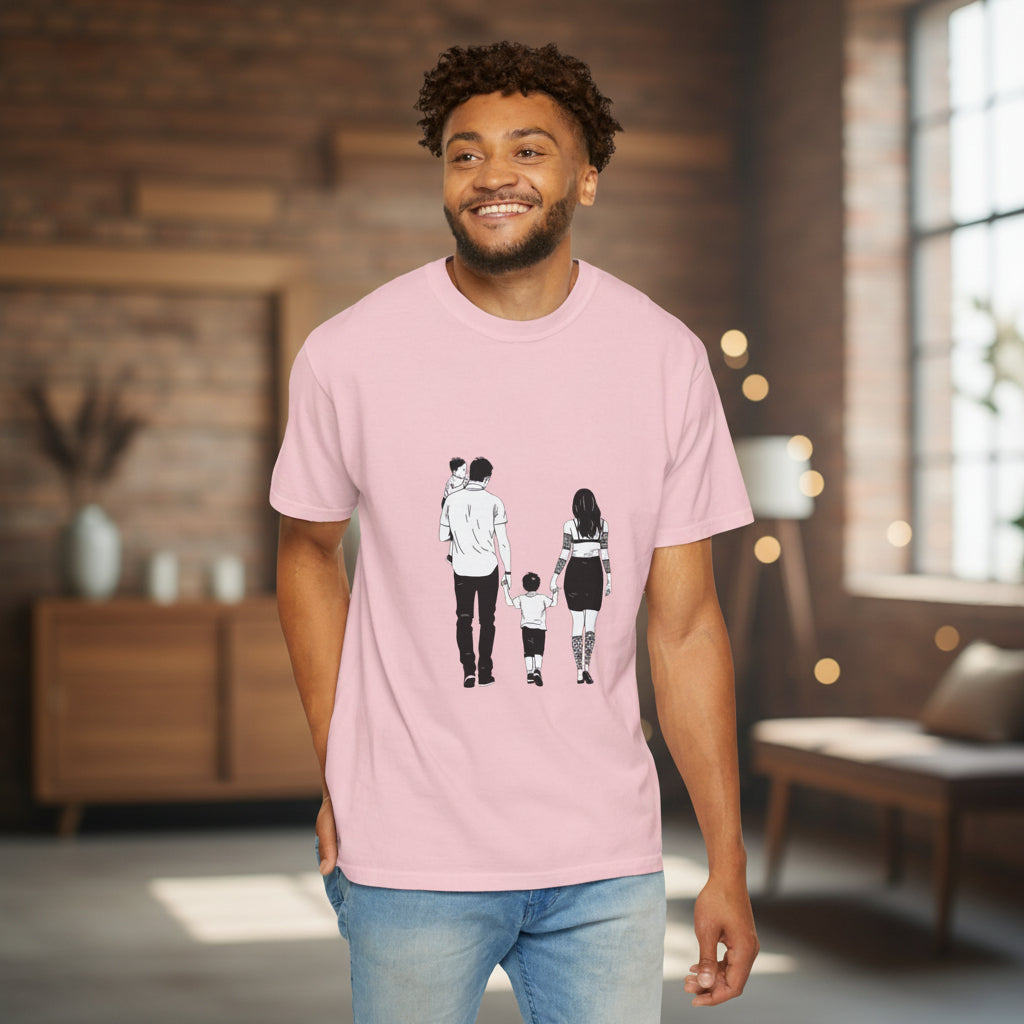 Family Silhouette T-Shirt — Matching Parents & Child Graphic Tee