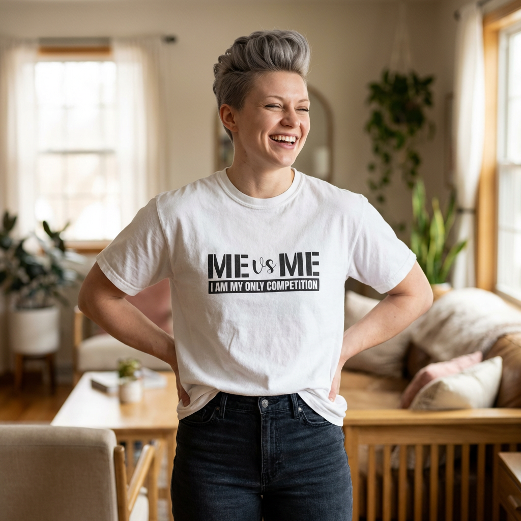 Me vs Me T-Shirt — "I Am My Only Competition" Motivational Tee