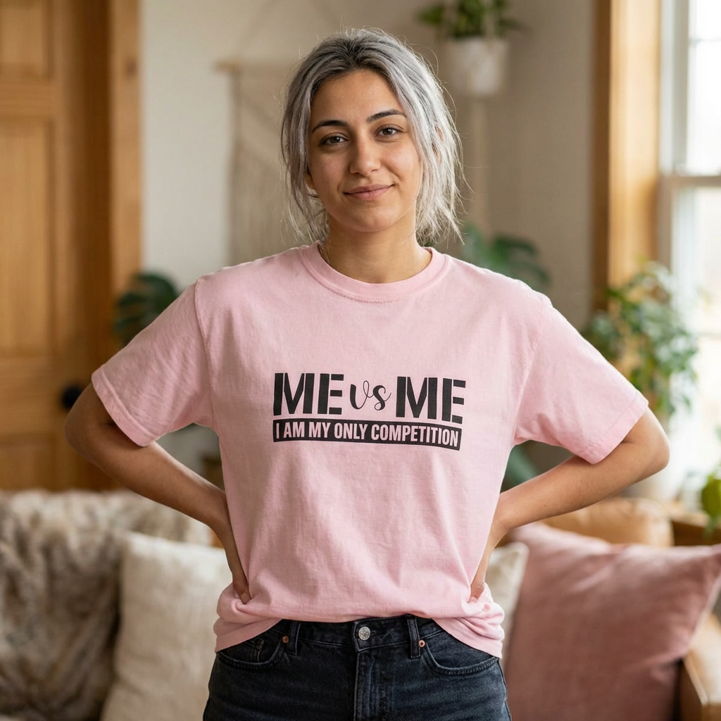 Me vs Me T-Shirt — "I Am My Only Competition" Motivational Tee