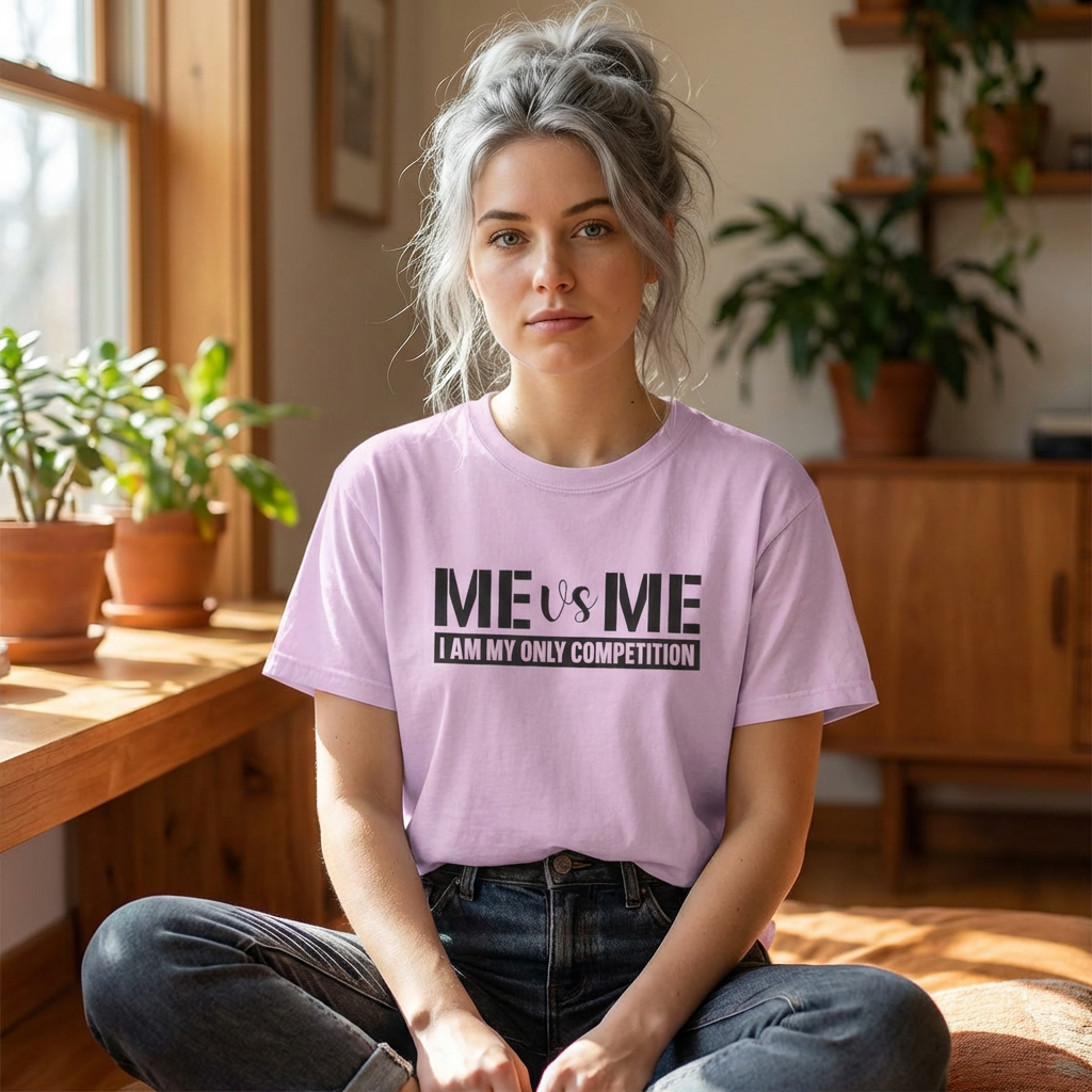 Me vs Me T-Shirt — "I Am My Only Competition" Motivational Tee