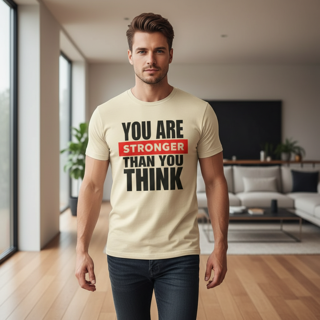 You Are Stronger Than You Think T‑Shirt — Motivational Inspirational Tee
