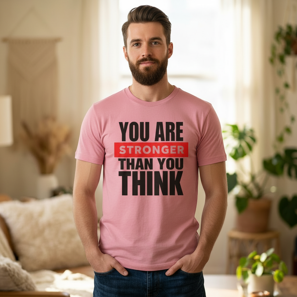 You Are Stronger Than You Think T‑Shirt — Motivational Inspirational Tee