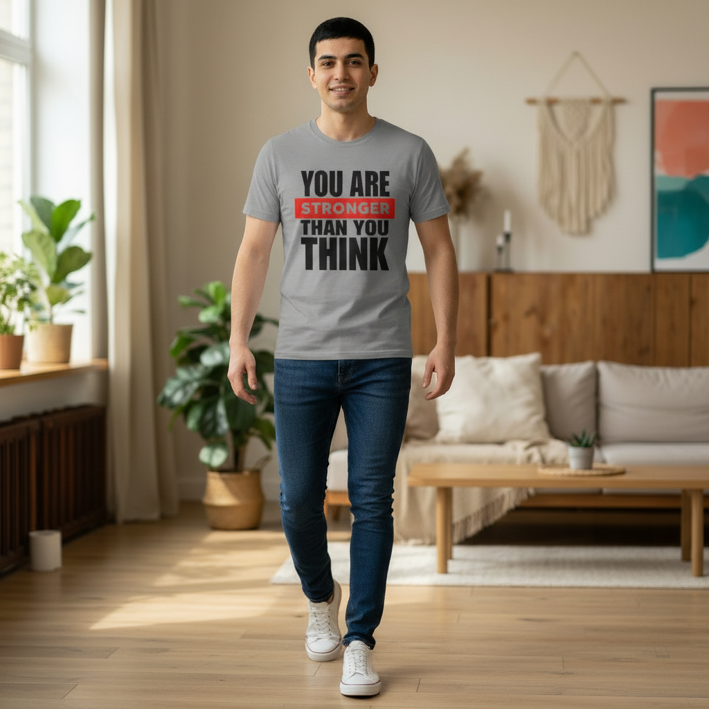 You Are Stronger Than You Think T‑Shirt — Motivational Inspirational Tee