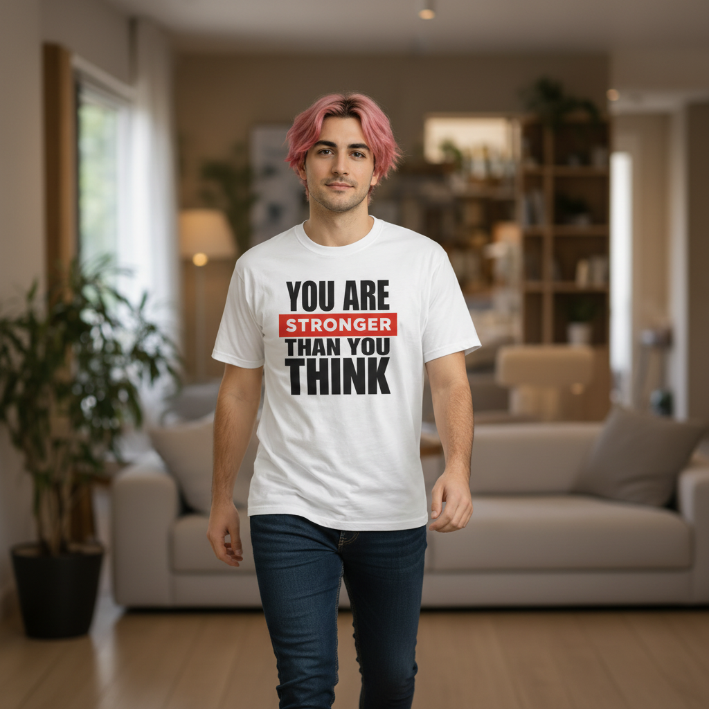 You Are Stronger Than You Think T‑Shirt — Motivational Inspirational Tee