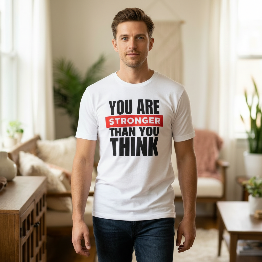 You Are Stronger Than You Think T‑Shirt — Motivational Inspirational Tee