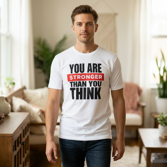 You Are Stronger Than You Think T‑Shirt — Motivational Inspirational Tee
