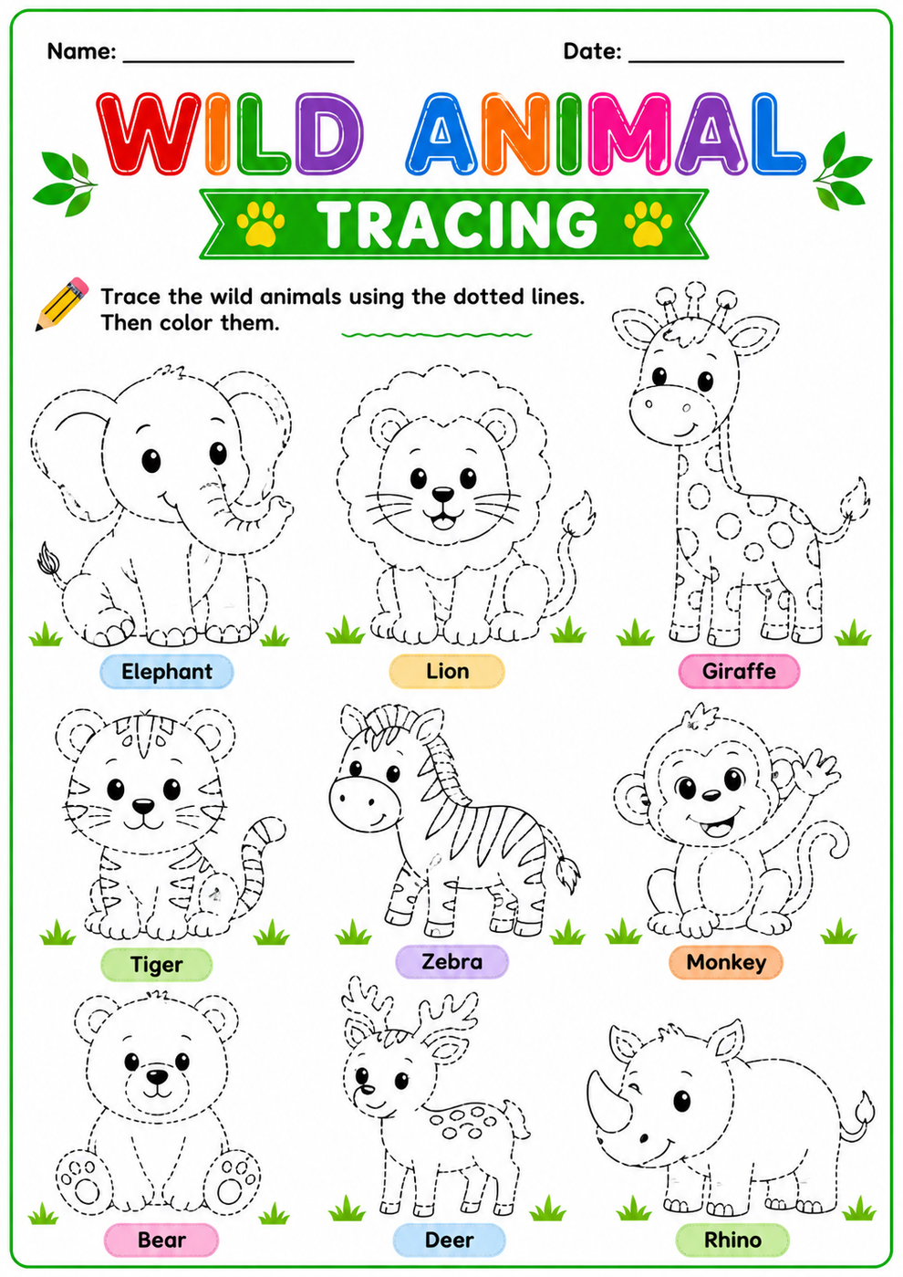 Kids Tracing Pack kit – Wearlixo