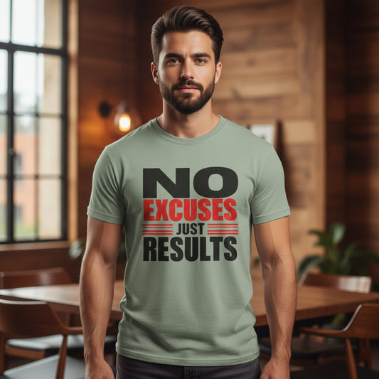 No Excuses Just Results T-Shirt
