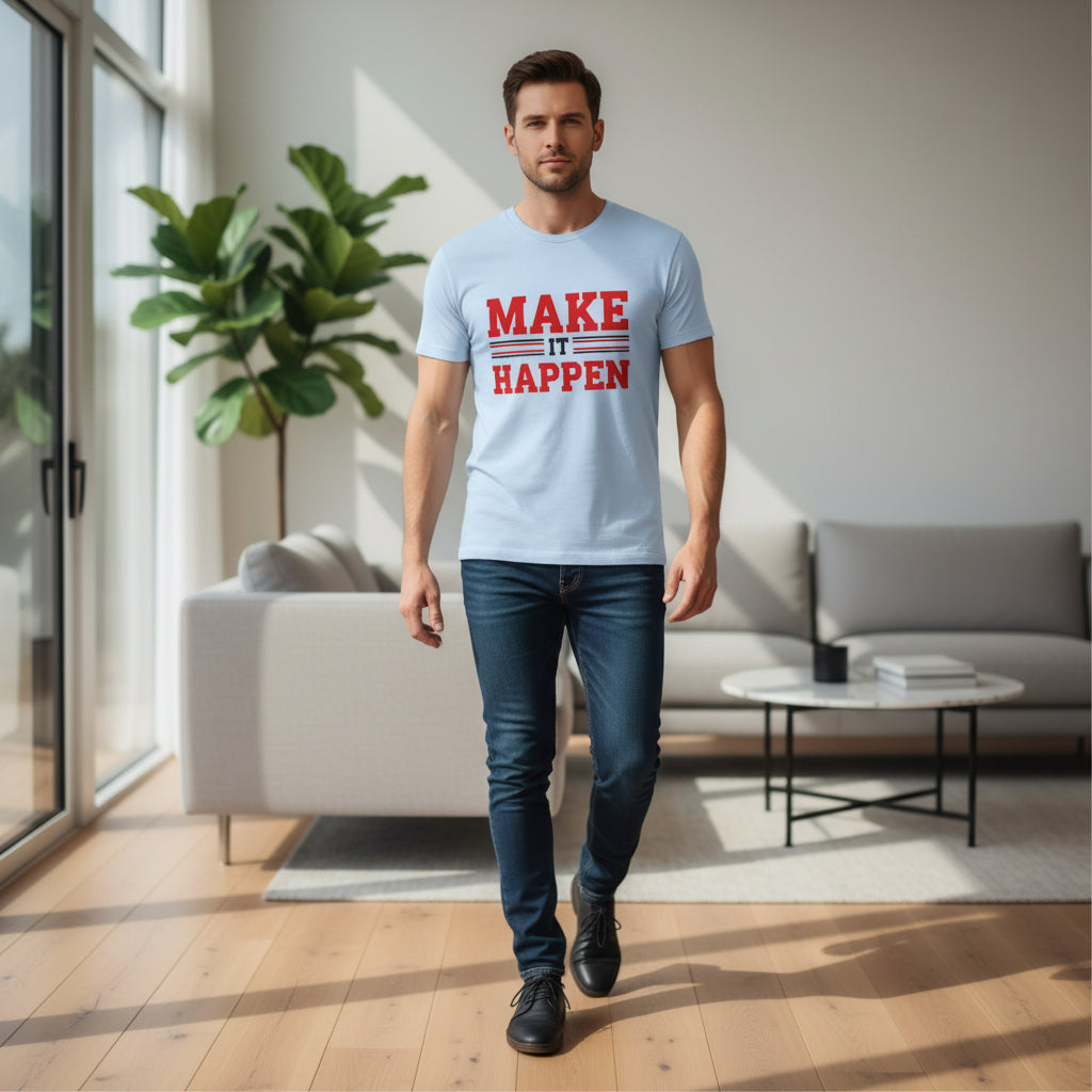 Make It Happen T-Shirt — Motivational Graphic Tee