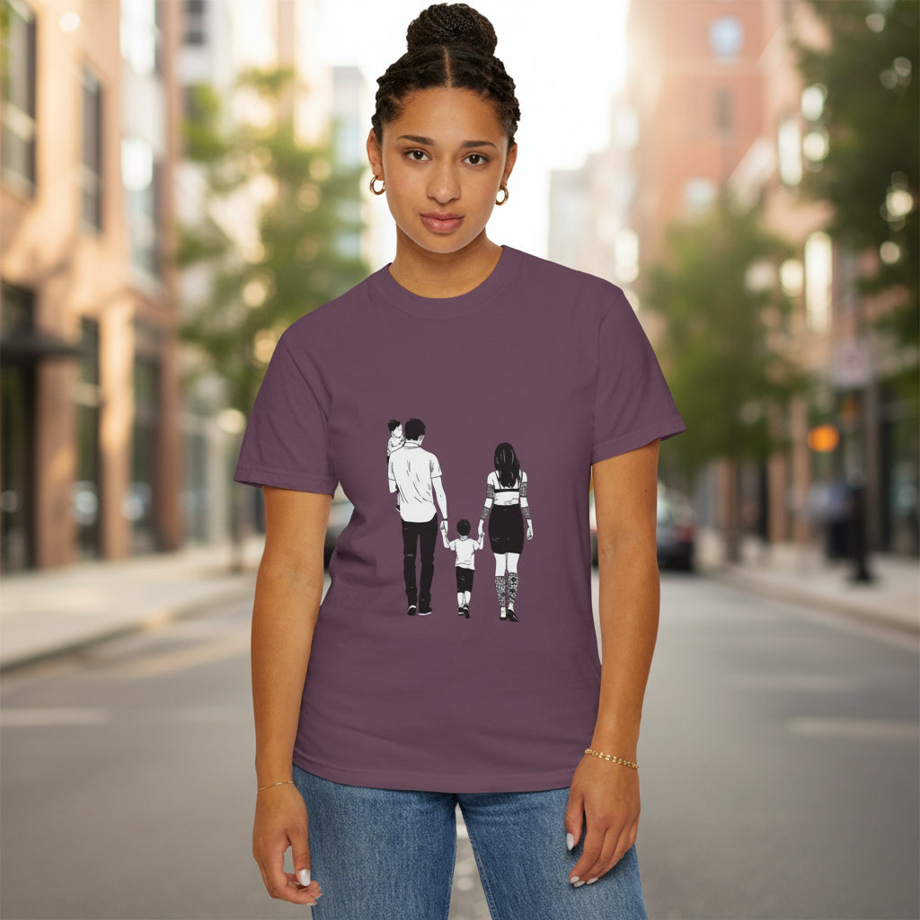 Family Silhouette T-Shirt — Matching Parents & Child Graphic Tee
