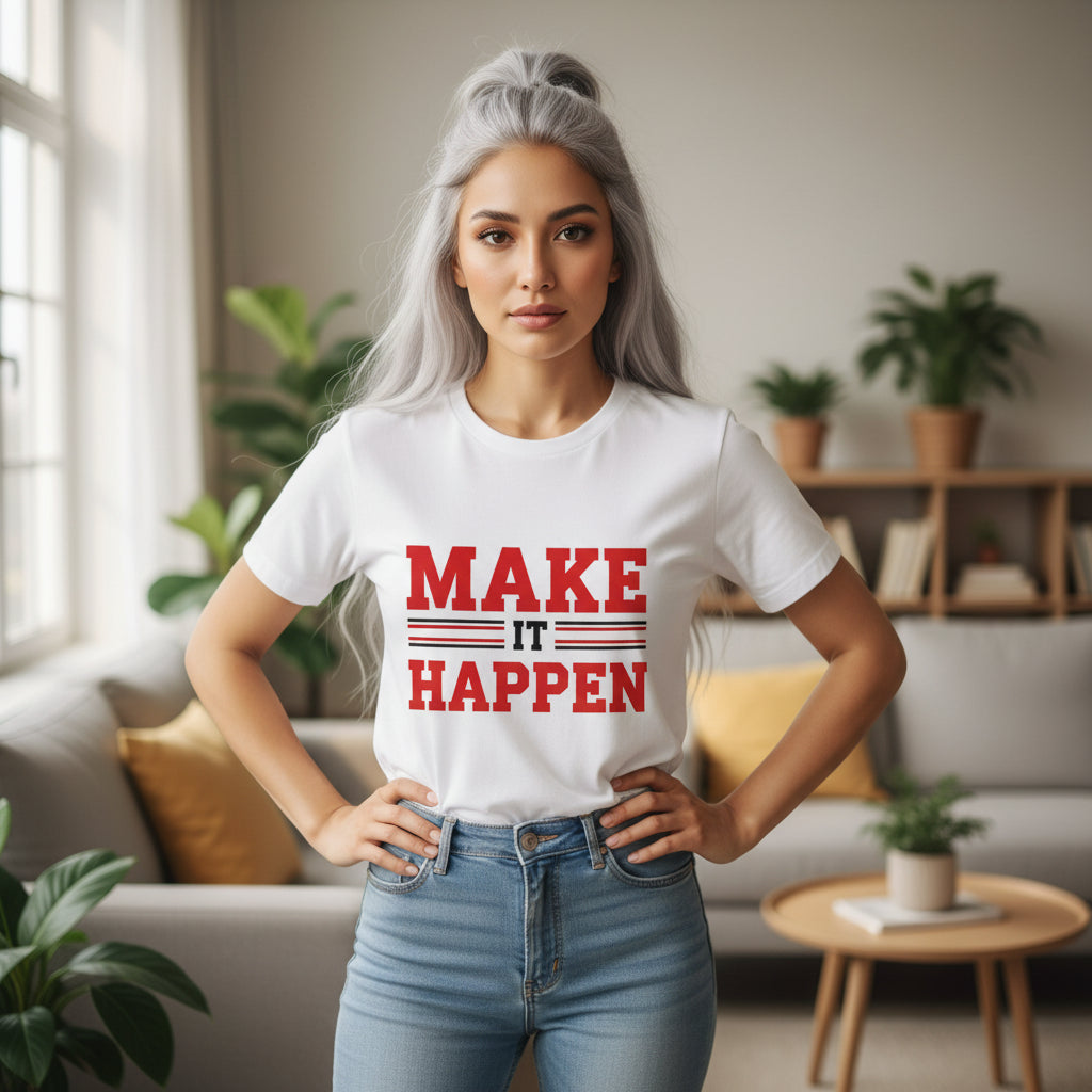Make It Happen T-Shirt — Motivational Graphic Tee