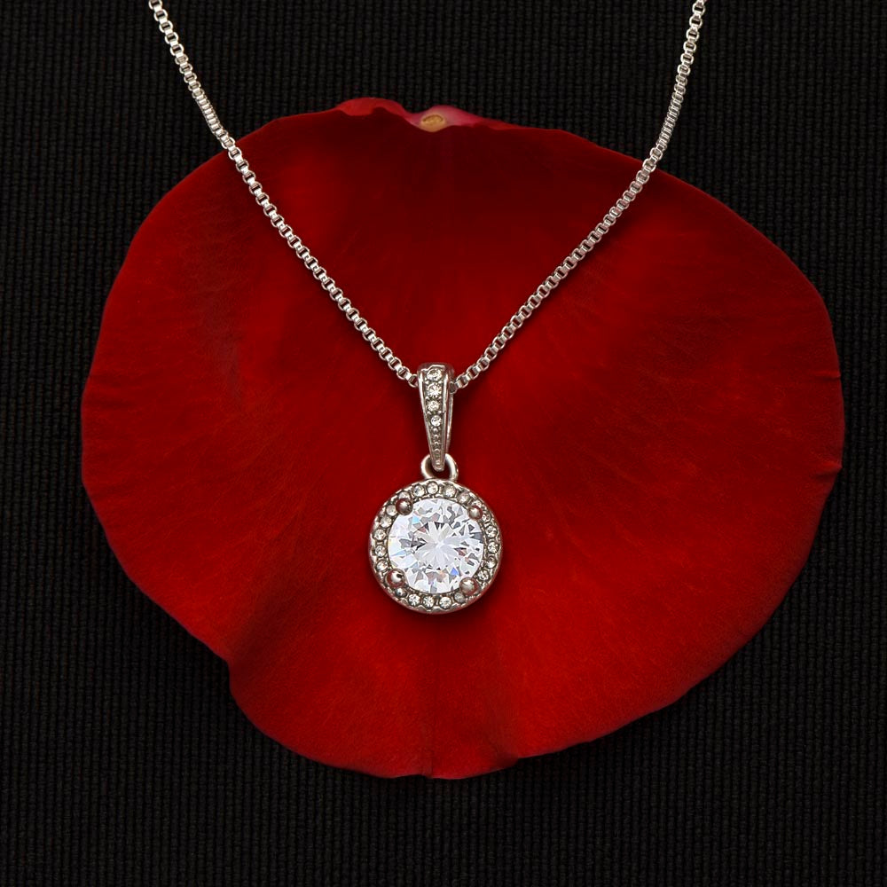 Eternal Hope Necklace - Cushion Cut CZ Crystal Pendant | Romantic Gift for Her