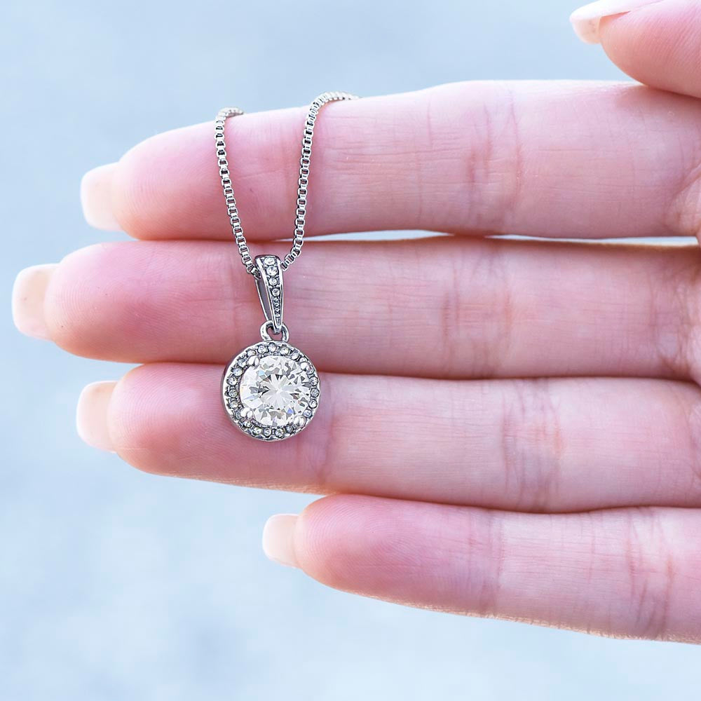 Eternal Hope Necklace - Cushion Cut CZ Crystal Pendant | Romantic Gift for Her