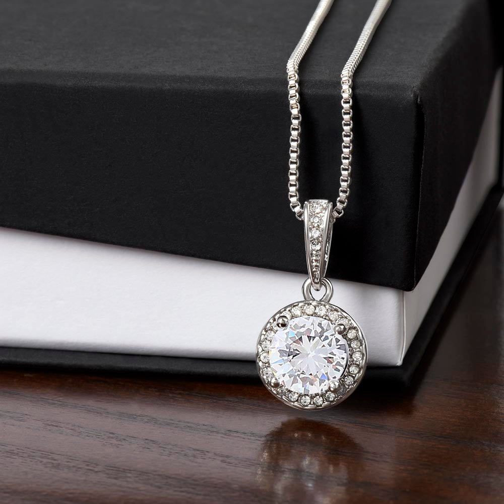 Eternal Hope Necklace - Cushion Cut CZ Crystal Pendant | Romantic Gift for Her