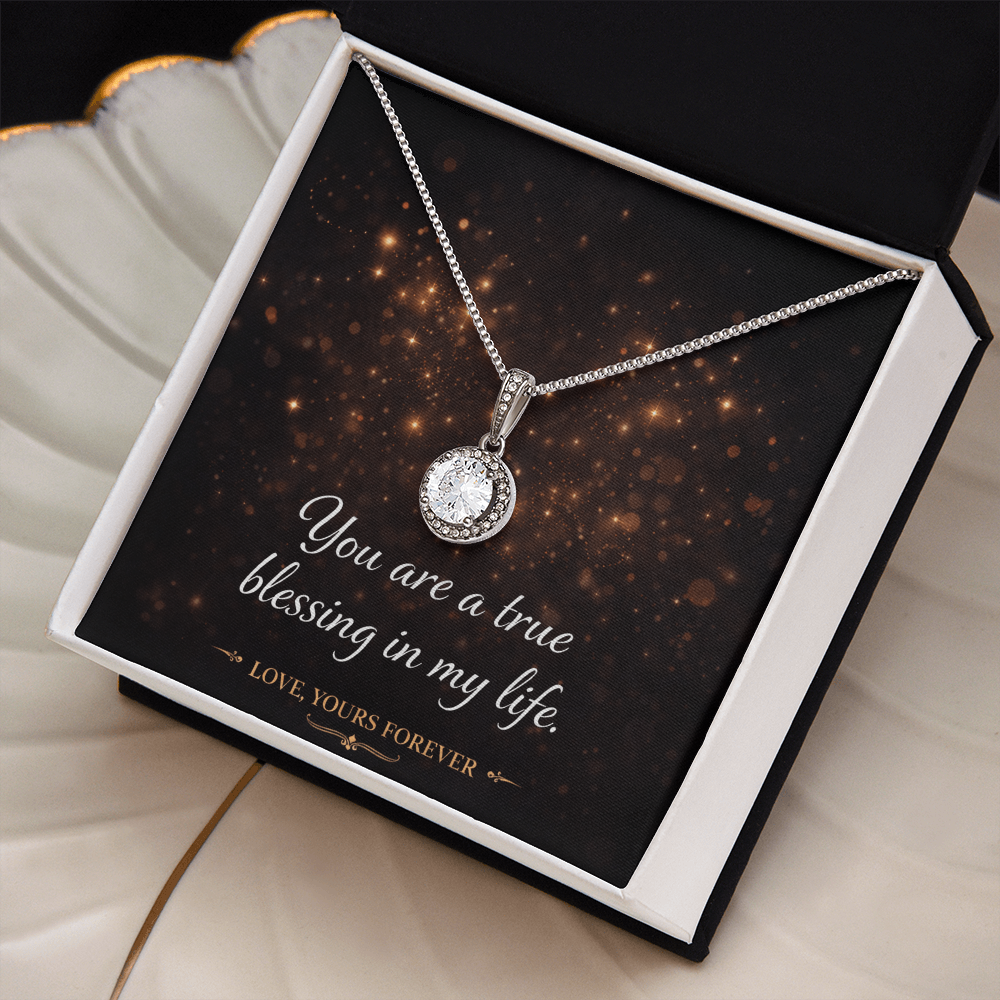 Eternal Hope Necklace - Cushion Cut CZ Crystal Pendant | Romantic Gift for Her