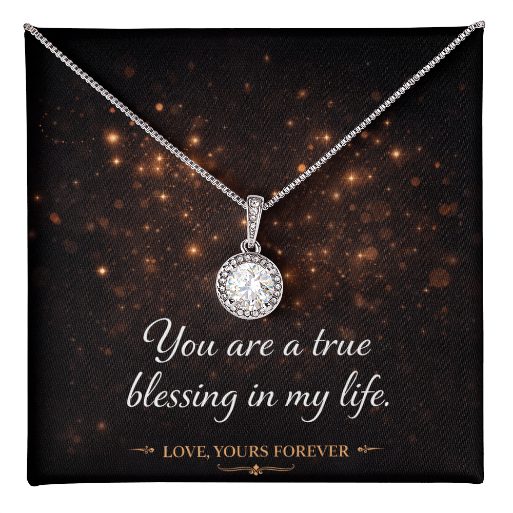 Eternal Hope Necklace - Cushion Cut CZ Crystal Pendant | Romantic Gift for Her