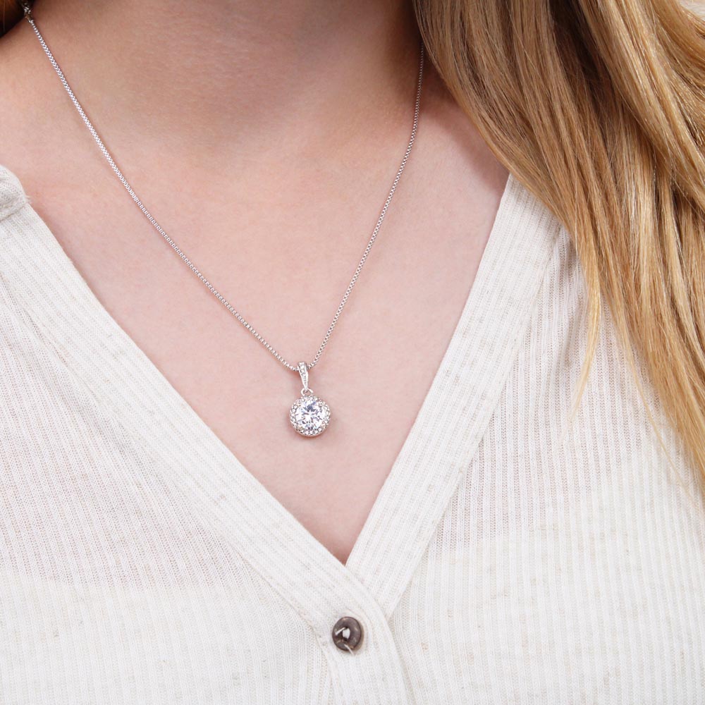 Eternal Hope Necklace - Cushion Cut CZ Crystal Pendant | Romantic Gift for Her