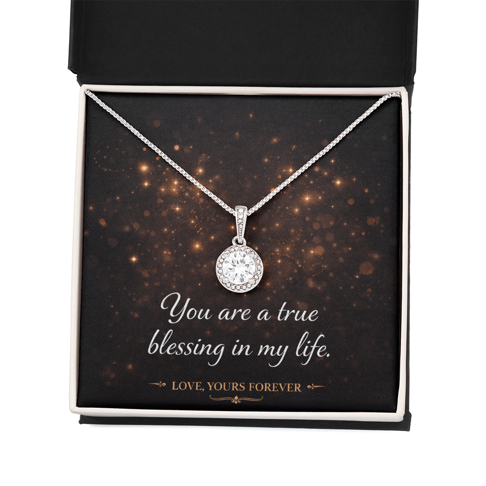 Eternal Hope Necklace - Cushion Cut CZ Crystal Pendant | Romantic Gift for Her