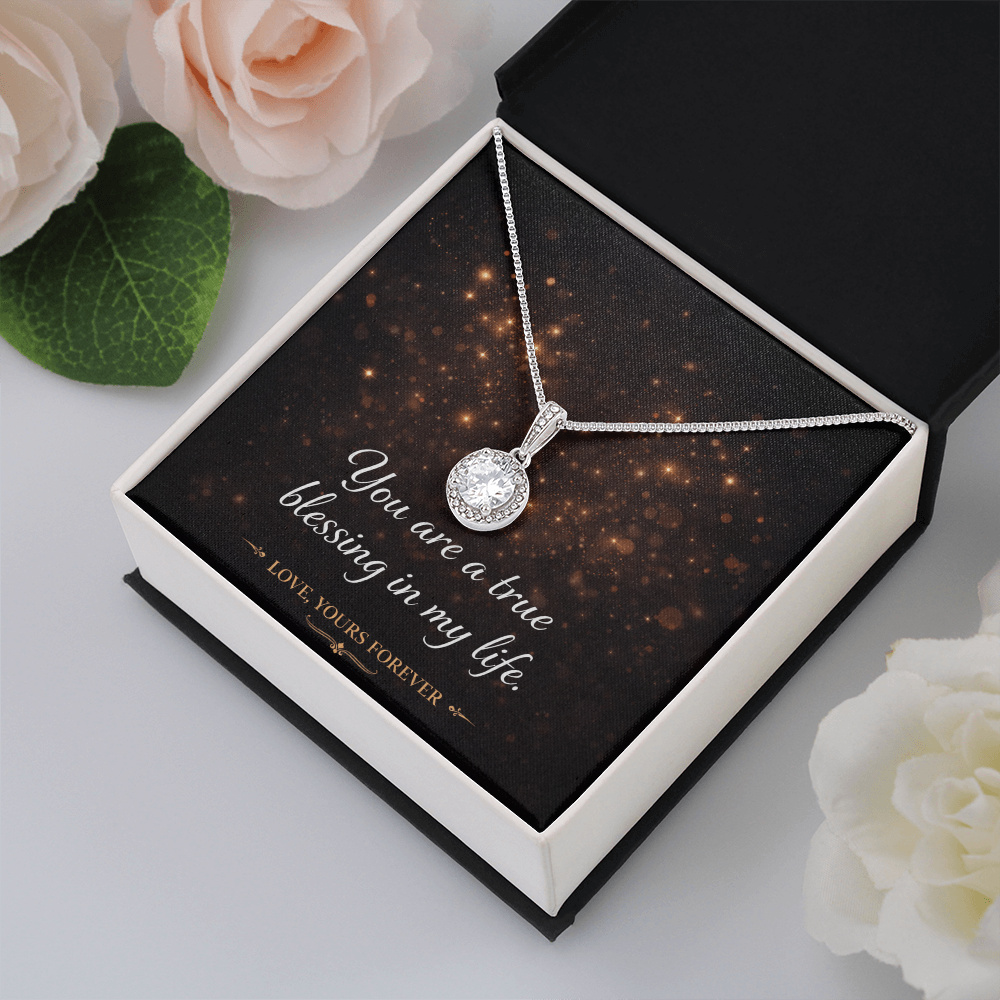Eternal Hope Necklace - Cushion Cut CZ Crystal Pendant | Romantic Gift for Her