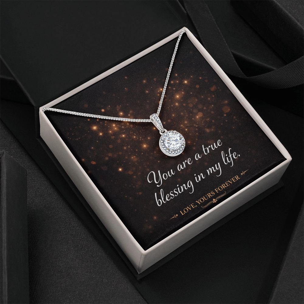 Eternal Hope Necklace - Cushion Cut CZ Crystal Pendant | Romantic Gift for Her