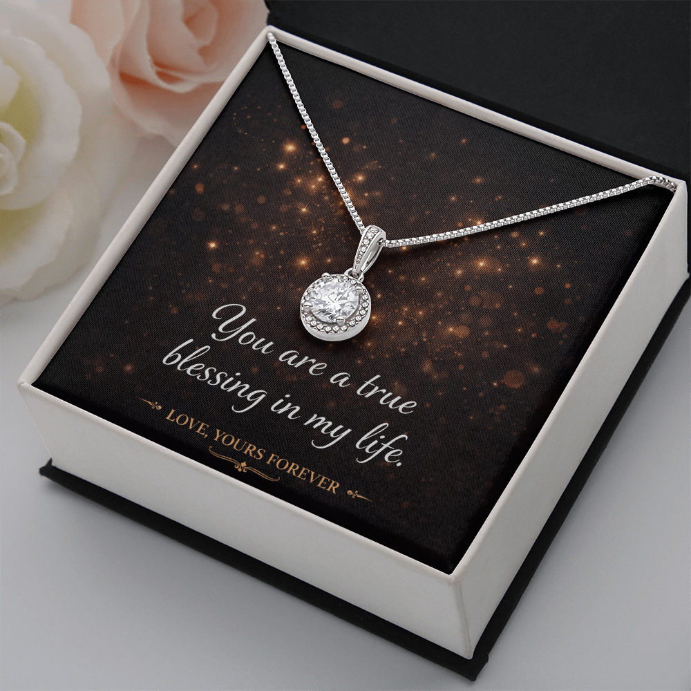 Eternal Hope Necklace - Cushion Cut CZ Crystal Pendant | Romantic Gift for Her