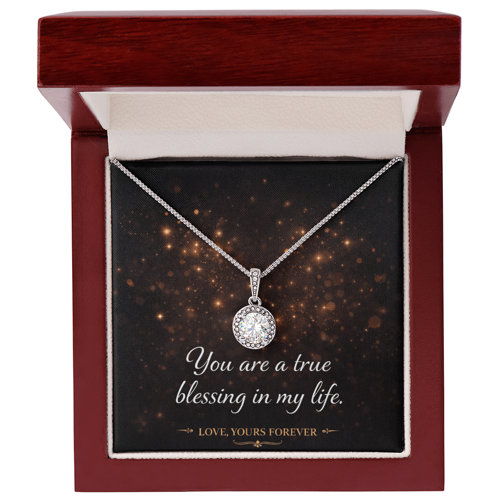 Eternal Hope Necklace - Cushion Cut CZ Crystal Pendant | Romantic Gift for Her