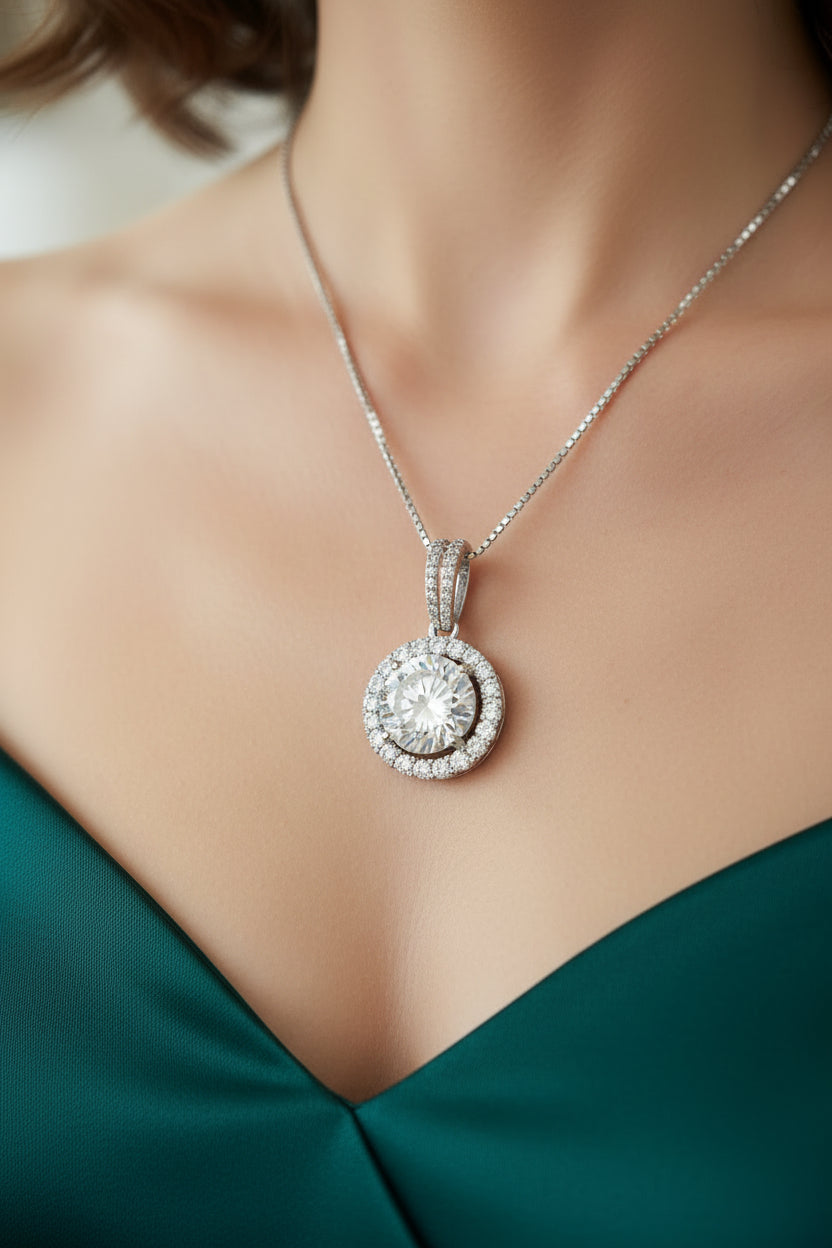 Eternal Hope Necklace - Cushion Cut CZ Crystal Pendant | Romantic Gift for Her
