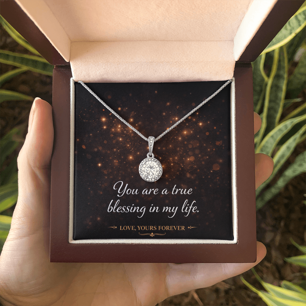 Eternal Hope Necklace - Cushion Cut CZ Crystal Pendant | Romantic Gift for Her