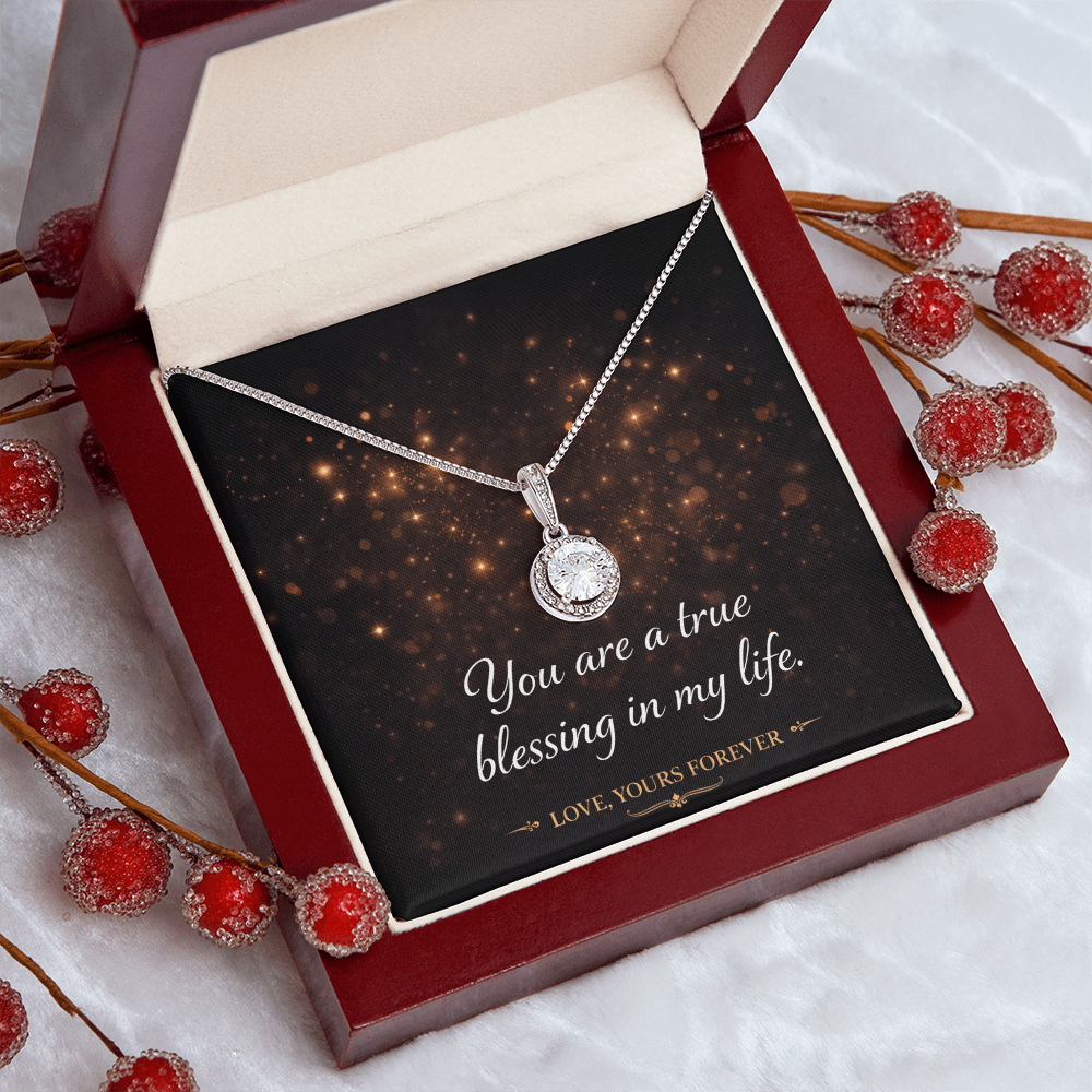 Eternal Hope Necklace - Cushion Cut CZ Crystal Pendant | Romantic Gift for Her
