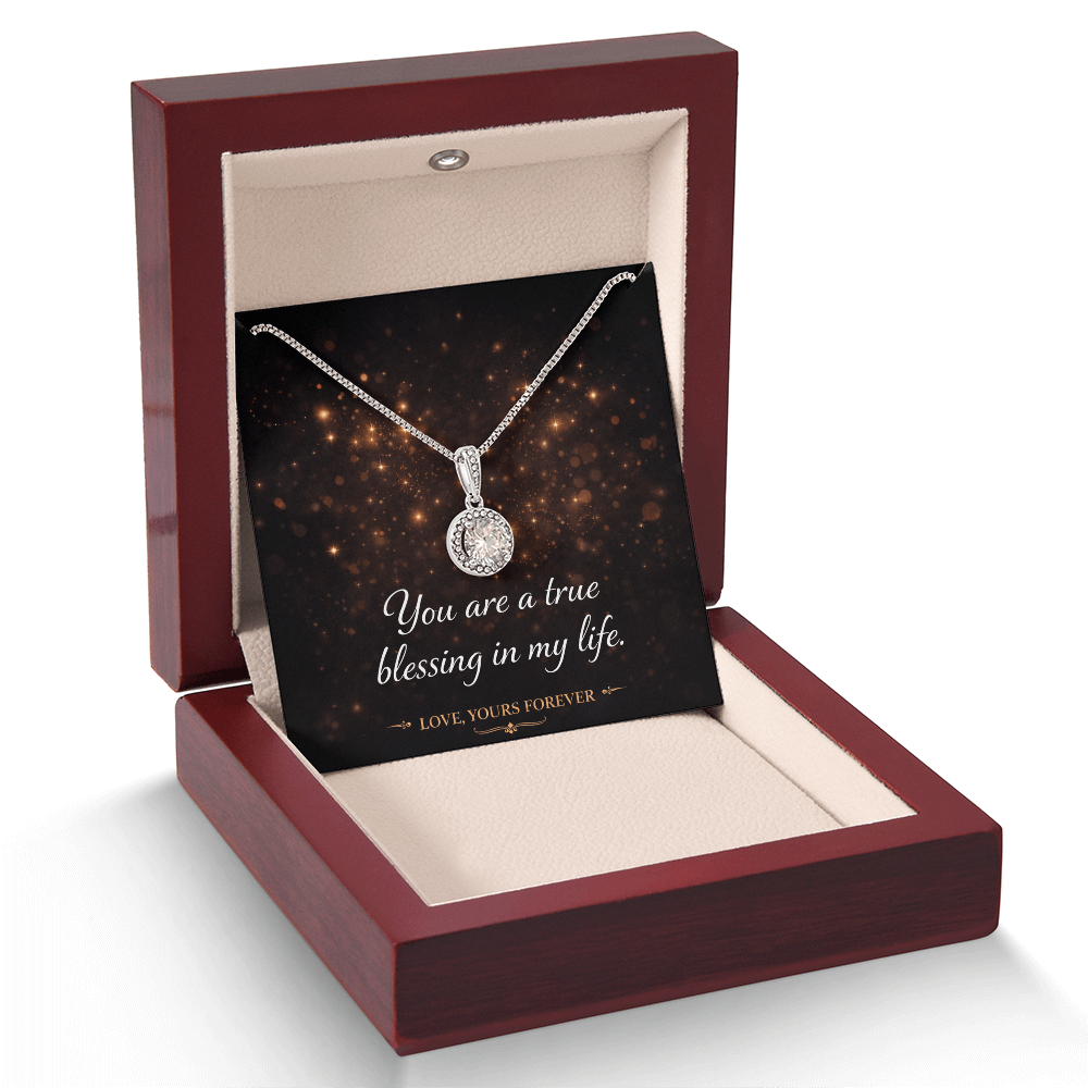 Eternal Hope Necklace - Cushion Cut CZ Crystal Pendant | Romantic Gift for Her