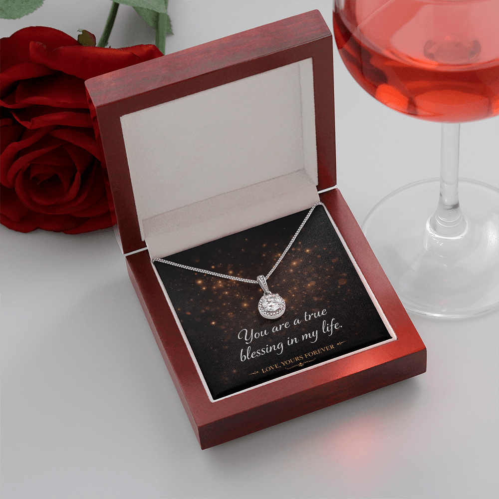 Eternal Hope Necklace - Cushion Cut CZ Crystal Pendant | Romantic Gift for Her